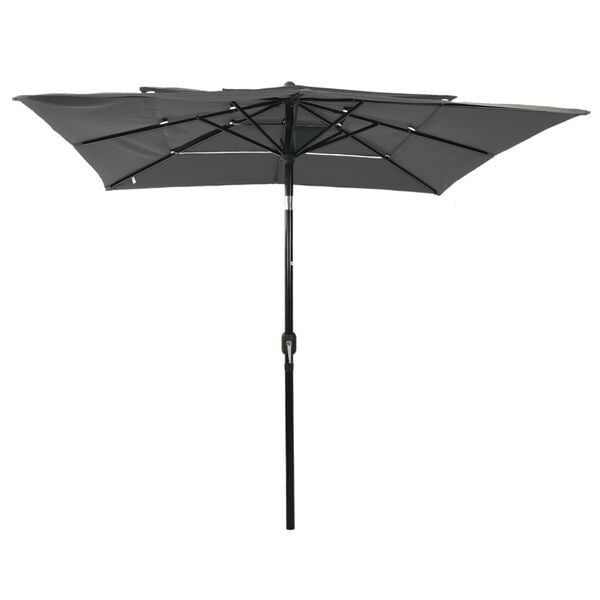 Vidaxl Parasol 3 niveaux anthracite 2,5x2,5m - Jusqu'à 34% de remise