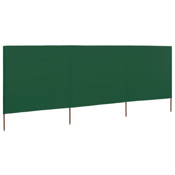 Vidaxl Paravent de jardin pliable 3 panneaux 400x160 cm - Vert - Jusqu'à -34%