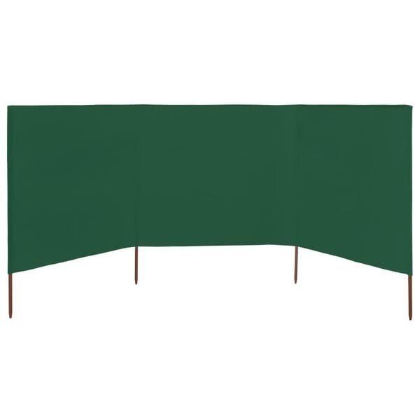 Vidaxl Paravent de jardin pliable 3 panneaux 400x160 cm - Vert - Jusqu'à -34%