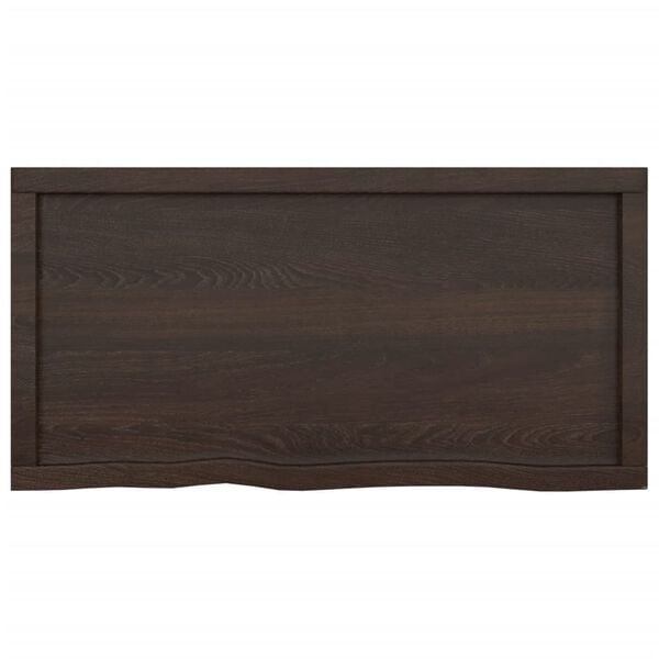 Vidaxl Plan de vasque en chêne massif 100x50 cm - Jusqu'à -31% sur l'outlet