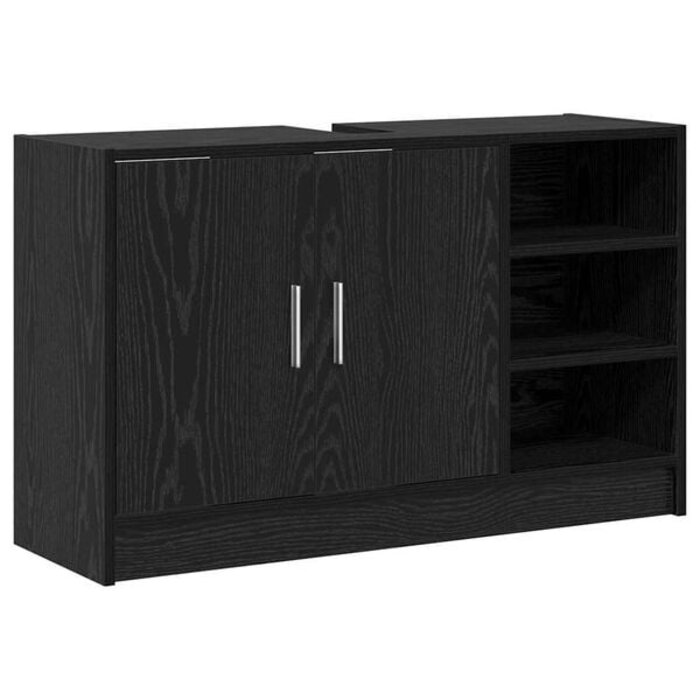 Vidaxl Meuble de salle de bain chêne noir 90 cm - Jusqu'à -34% sur le prix neuf