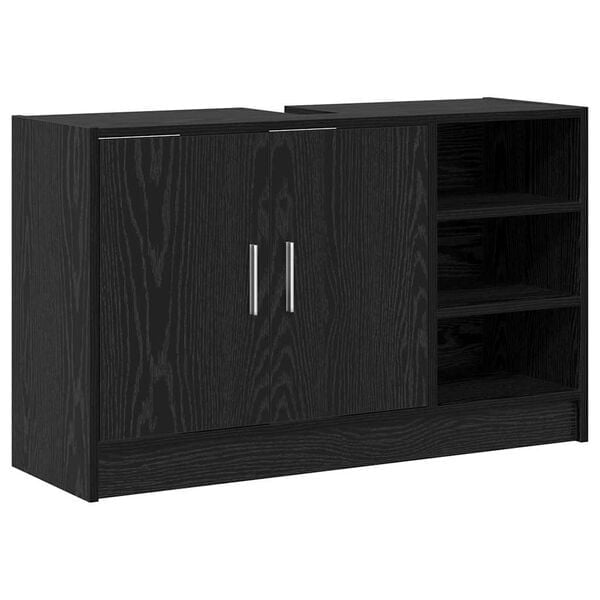 Vidaxl Meuble de salle de bain chêne noir 90 cm - Jusqu'à -34% sur le prix neuf