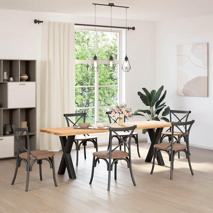 Vidaxl Pieds de table en acier forme X 72 cm - Lot de 2 - Jusqu'à -34%