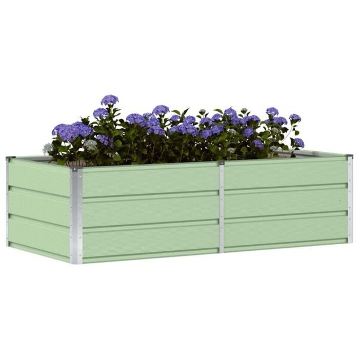 Vidaxl Bac à plantes en acier vert 160 cm - Jusqu'à -33% sur l'outlet