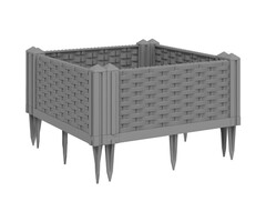 Vidaxl Bac à fleurs modulaire gris clair 42,5cm - 48% de remise