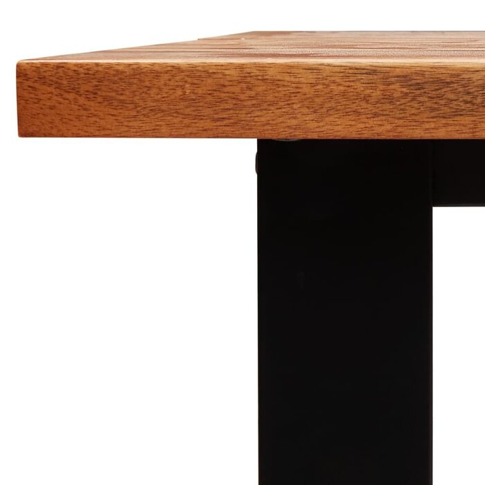 Table à manger bois d'acacia 160cm - Bord naturel - 40% de remise