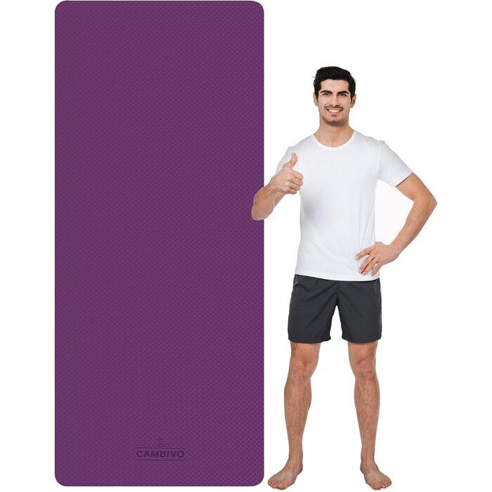 Tapis de yoga XL 213x81cm TPE antidérapant - 40% de remise