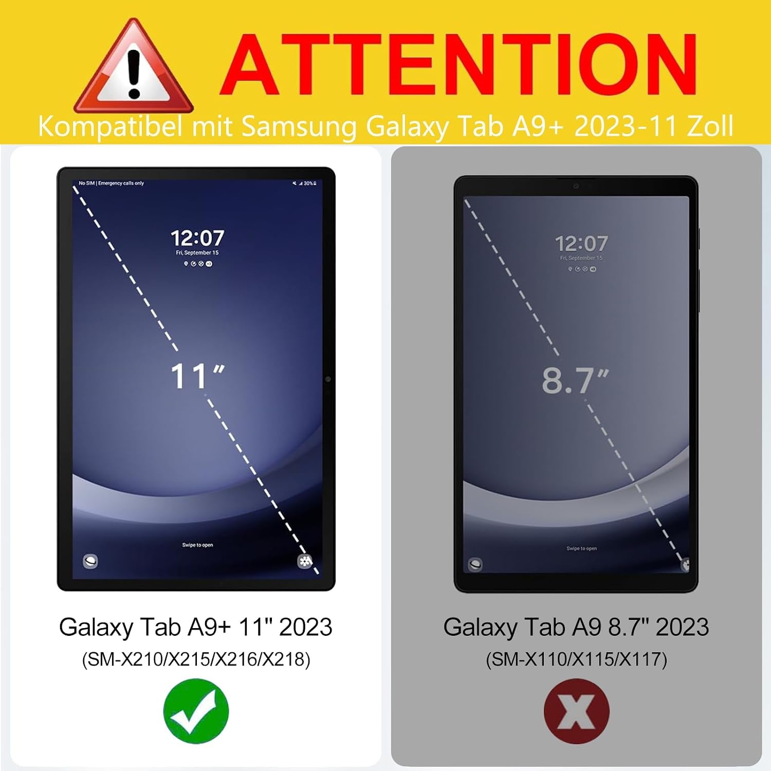 Étui clavier pour Samsung Galaxy Tab A9 Plus 2023 - Bleu - 31% de remise