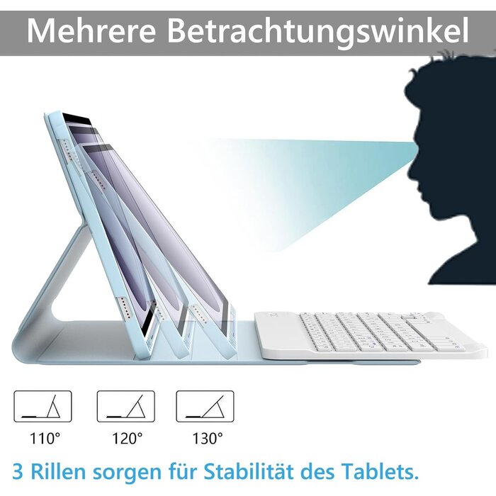 Étui clavier pour Samsung Galaxy Tab A9 Plus 2023 - Bleu - 31% de remise