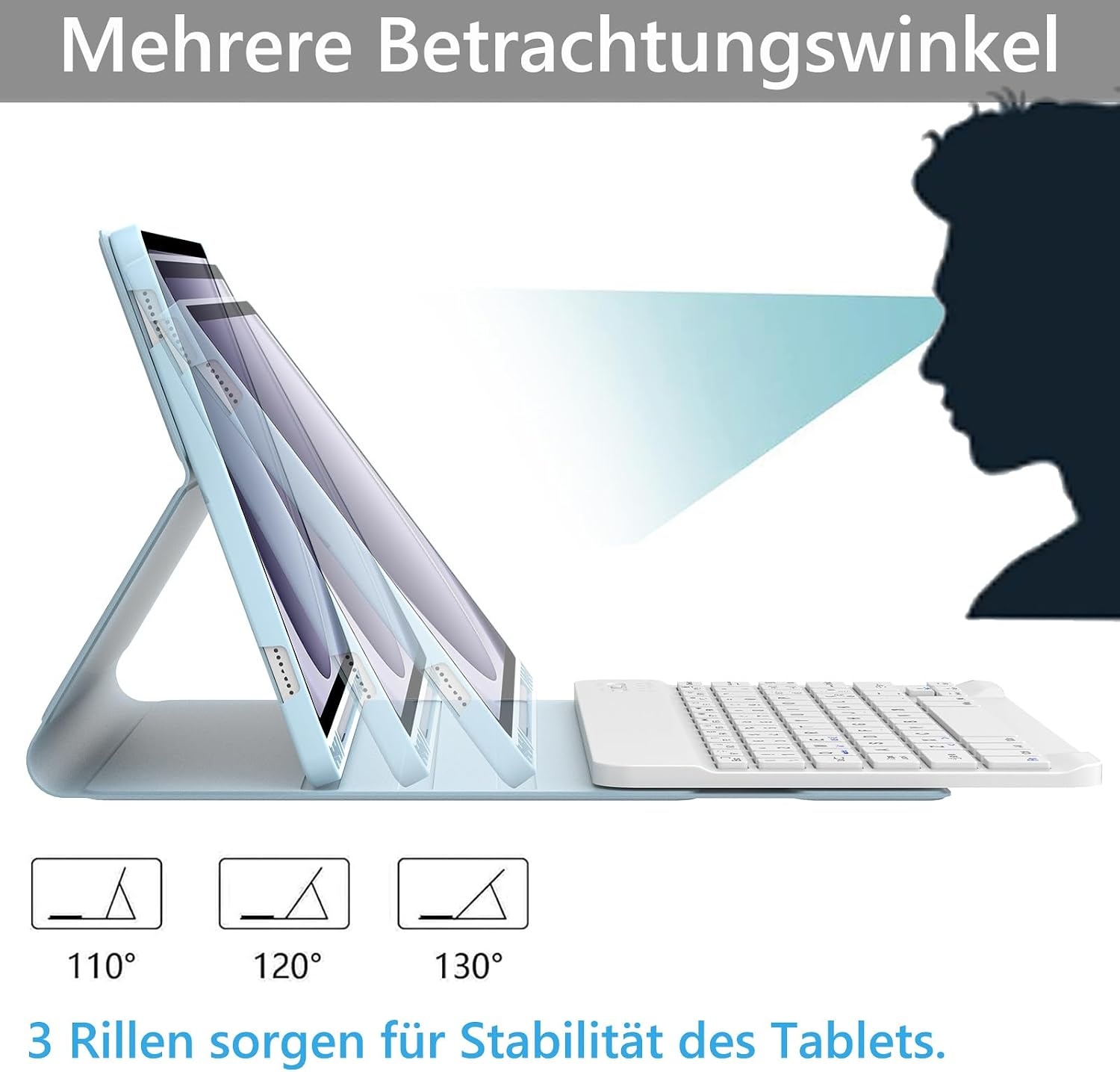 Étui clavier pour Samsung Galaxy Tab A9 Plus 2023 - Bleu - 31% de remise