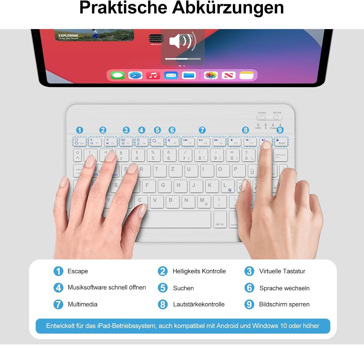 Étui clavier pour Samsung Galaxy Tab A9 Plus 2023 - Bleu - 31% de remise