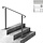 Rampe d'escalier en fer forgé 60 cm - Noir - 40% de remise