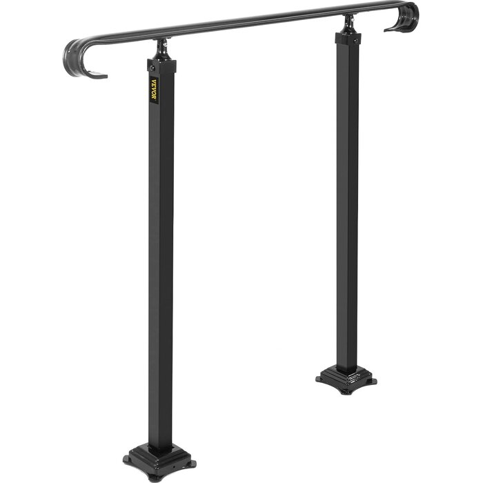 Rampe d'escalier en fer forgé 60 cm - Noir - 40% de remise
