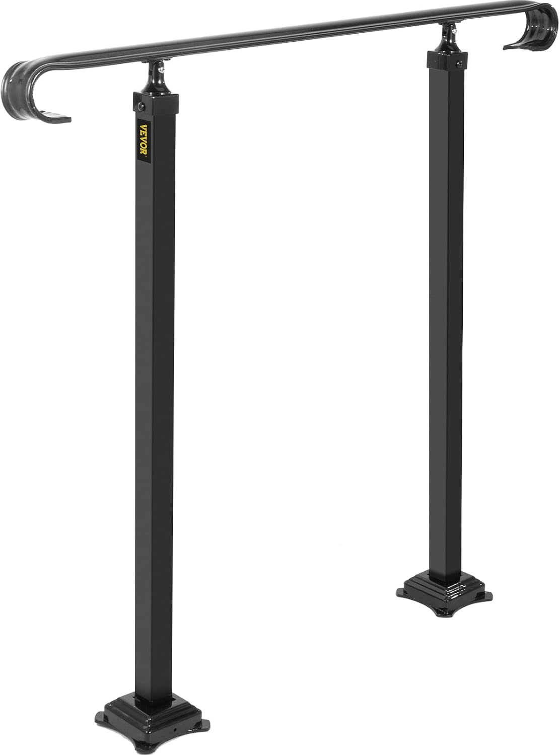 Rampe d'escalier en fer forgé 60 cm - Noir - 40% de remise