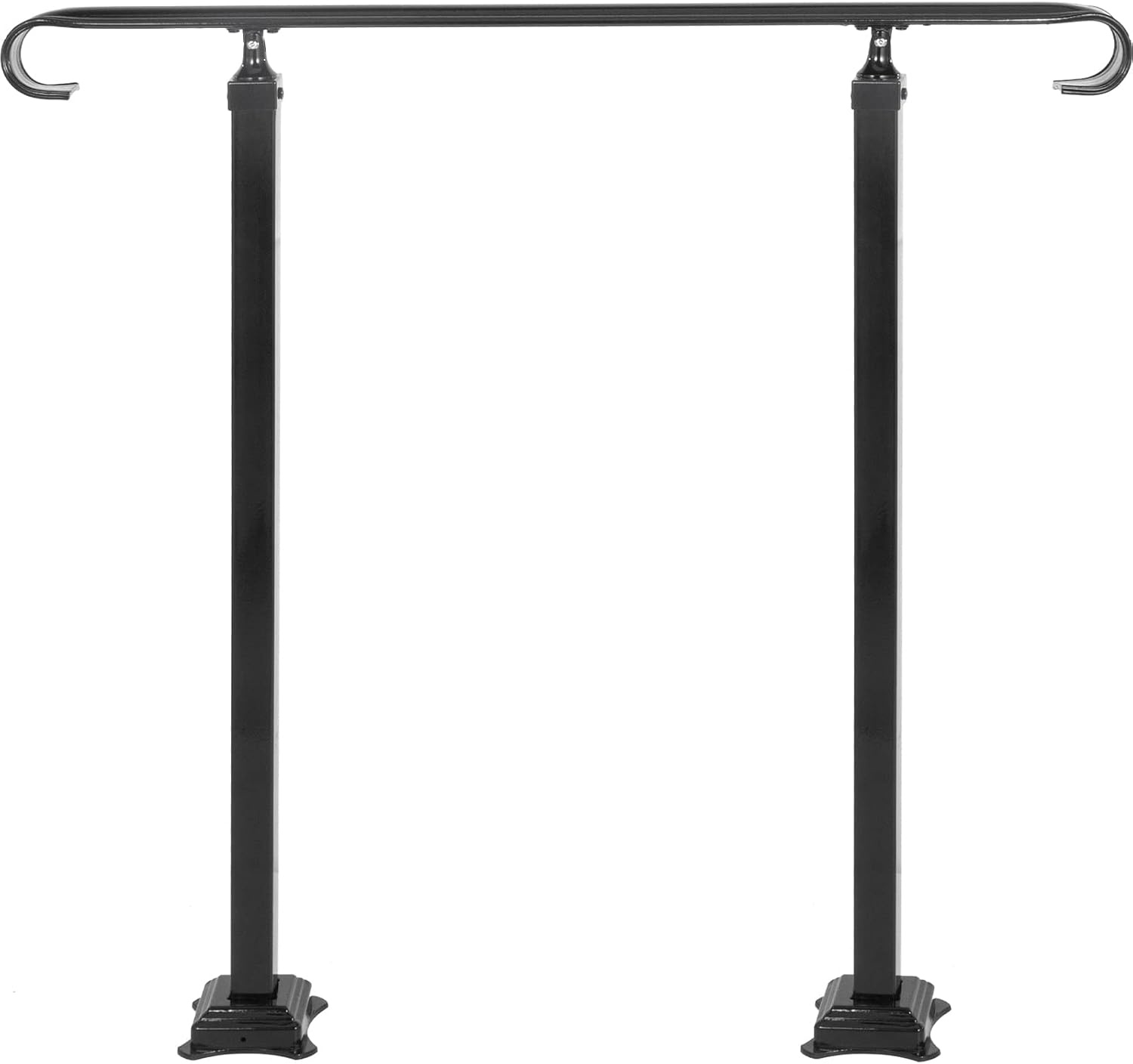 Rampe d'escalier en fer forgé 60 cm - Noir - 40% de remise