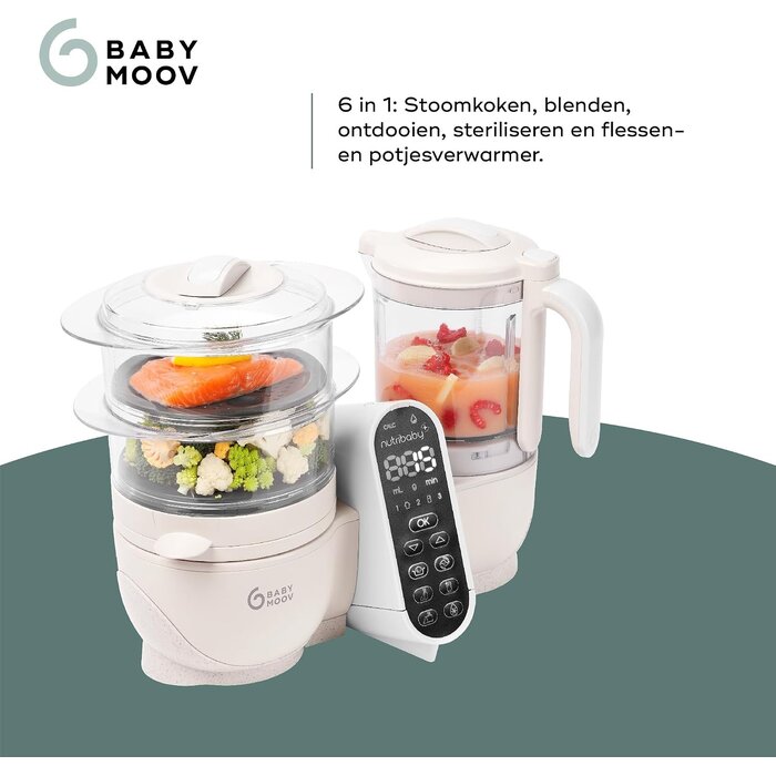 Robot cuiseur bébé 6-en-1 2,2L Beige minéral - 37% de remise