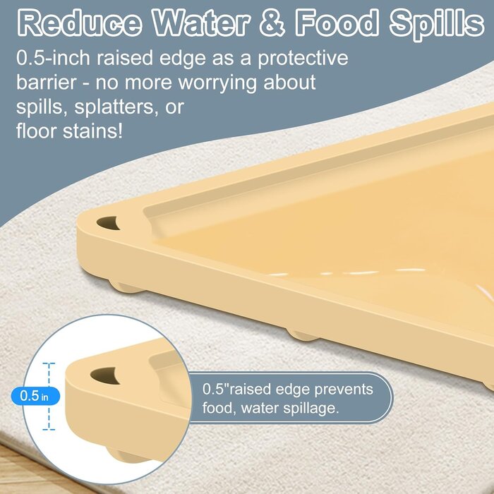 Tapis de nourriture antidérapant en silicone couleur blé - 32% de remise