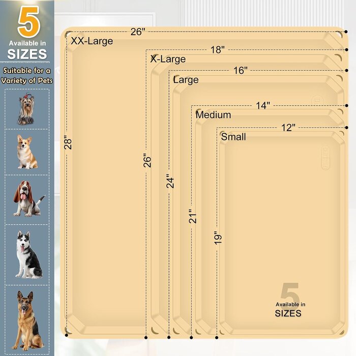 Tapis de nourriture antidérapant en silicone couleur blé - 32% de remise