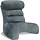 Coussin de lecture ergonomique - Gris - 65x30 cm - 59% de remise