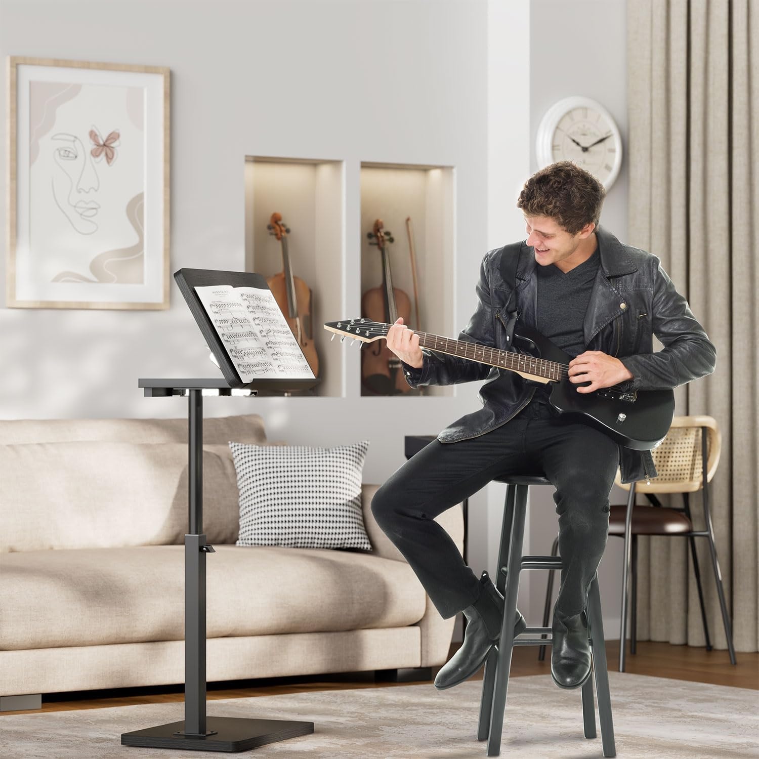 Table d'appoint ergonomique en C - 32% de remise - 39 x 29 x 80 cm