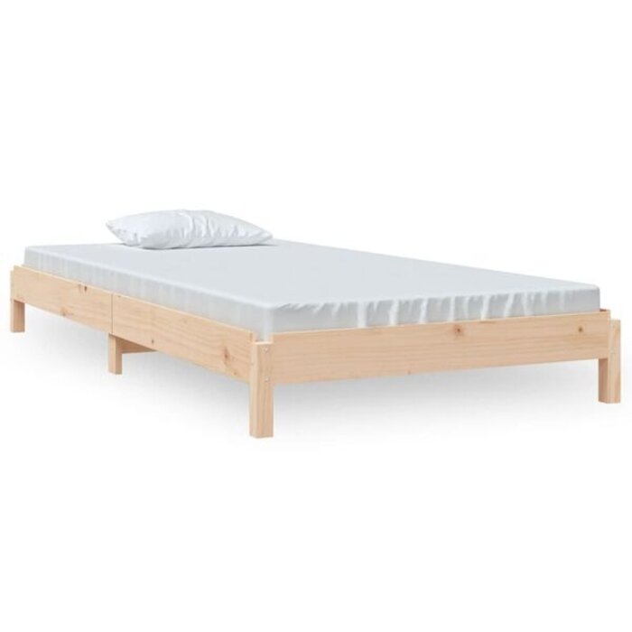 Lit empilable en pin massif 90x190 cm - 46% de remise