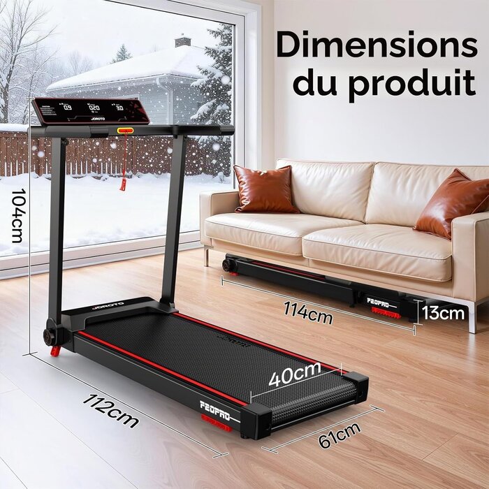 Tapis de course pliable compact 12 km/h - 46% de remise