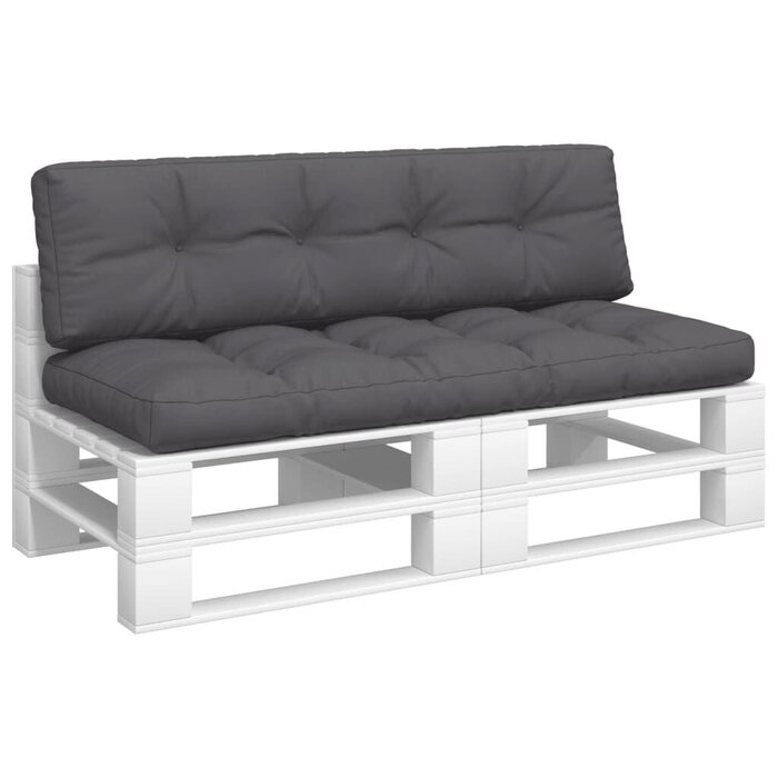 Lot de 2 coussins de palette anthracite 150 cm - 34% de remise