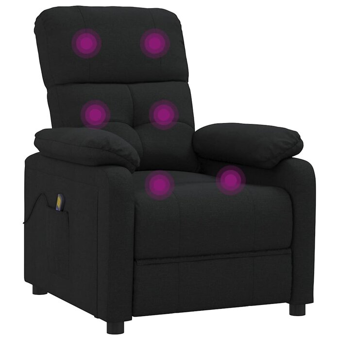 Fauteuil de massage inclinable noir - 32% de remise