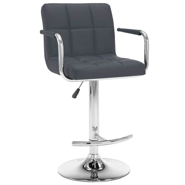 Lot de 2 tabourets de bar gris réglables - 35% de remise