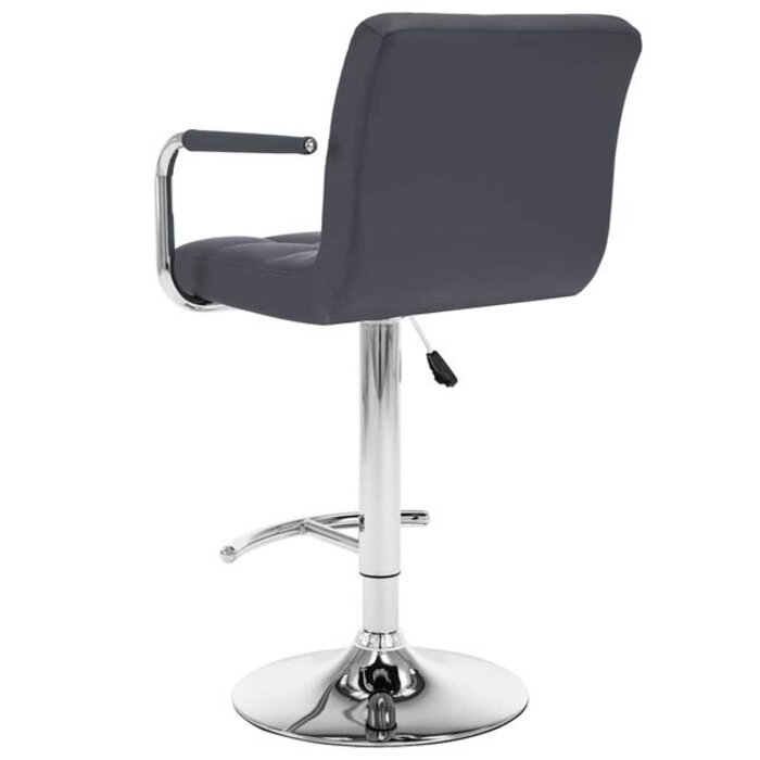 Lot de 2 tabourets de bar gris réglables - 35% de remise
