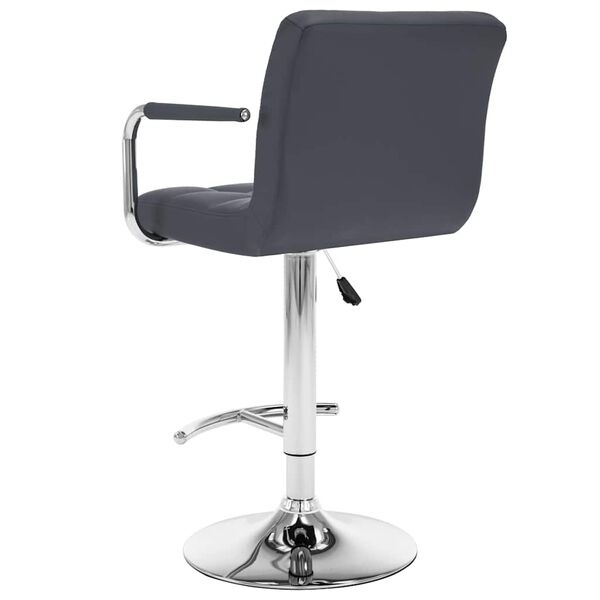 Lot de 2 tabourets de bar gris réglables - 35% de remise