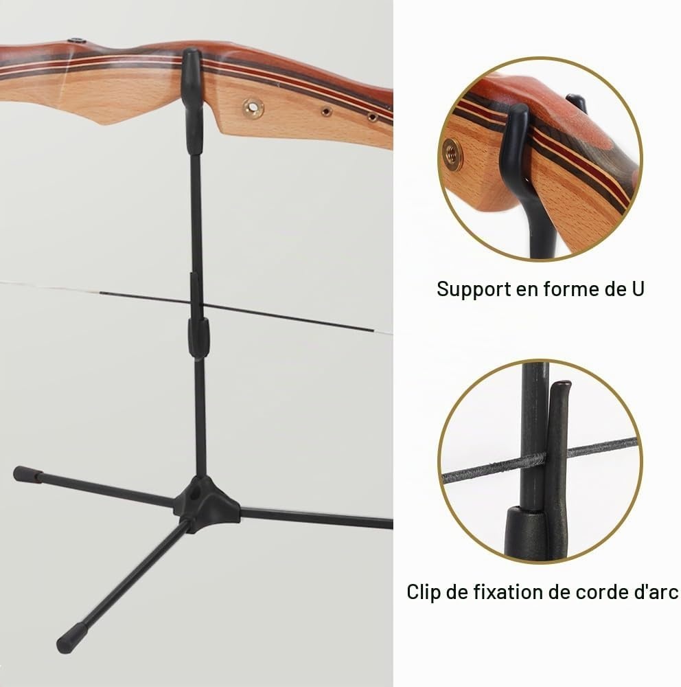 Support d'arc pliable en fibre de verre - Noir - 26% de remise