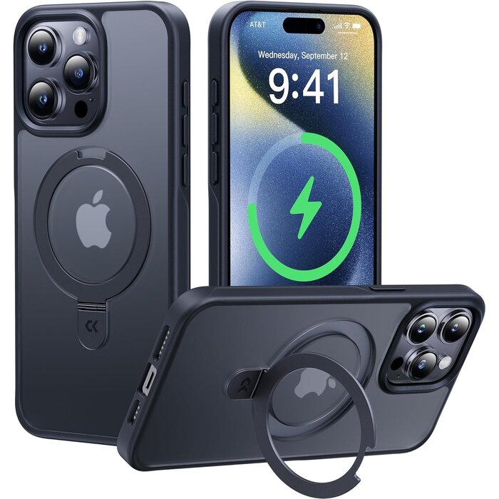 Coque iPhone 15 Pro Magnétique Antichoc avec Support - 27% de remise