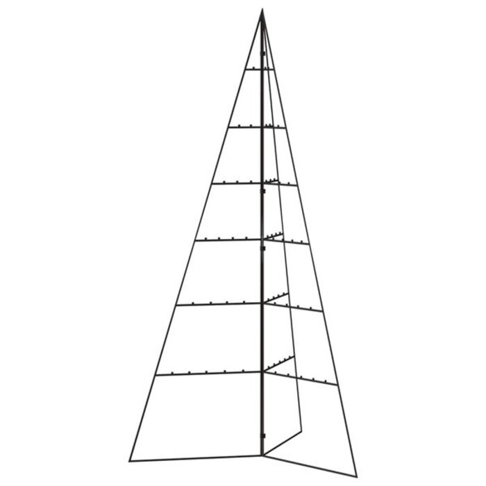 Sapin de Noël décoratif en métal noir 140 cm - 45% de remise