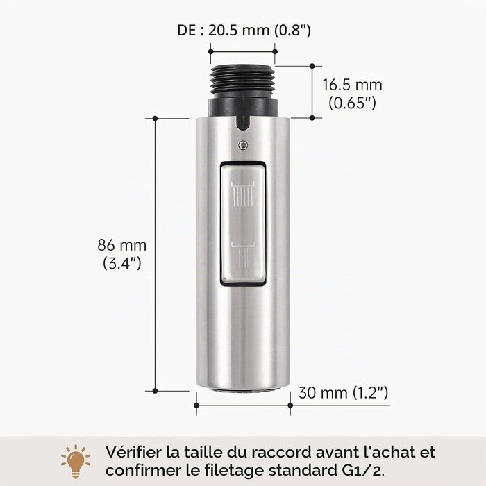 Douchette de robinet cuisine inox - 32% de remise