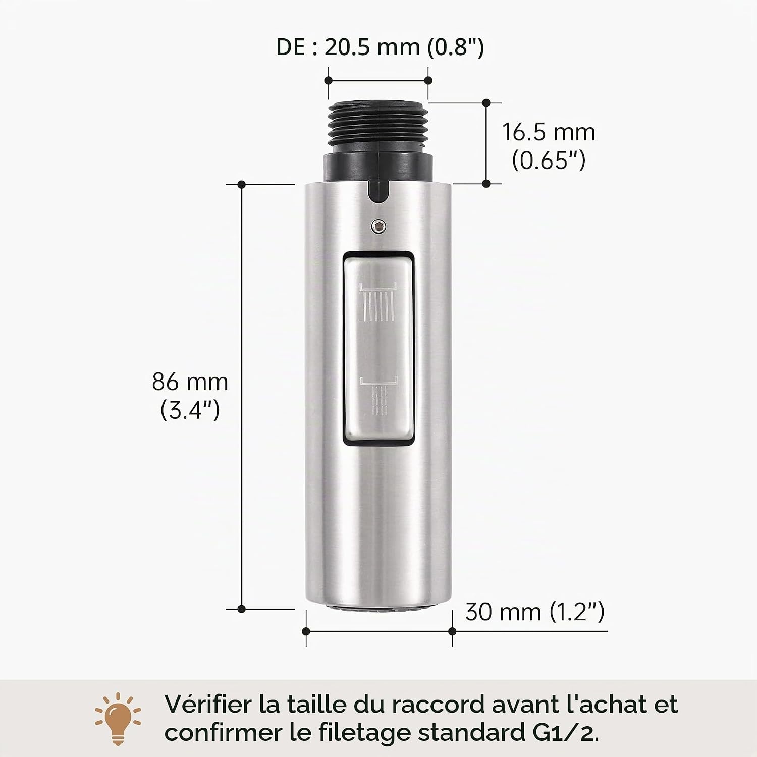 Douchette de robinet cuisine inox - 32% de remise