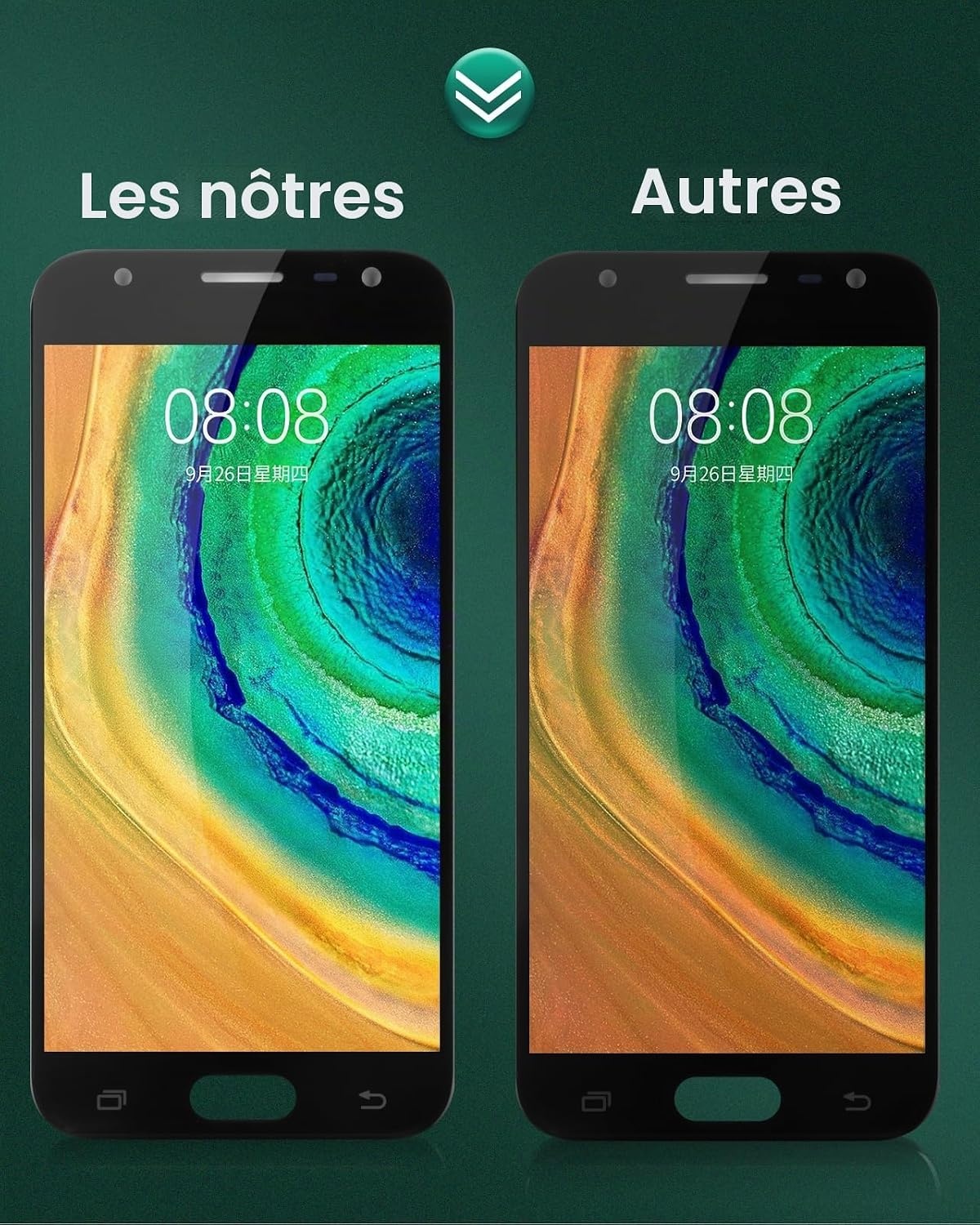 Écran LCD et vitre tactile pour Smartphone - 26% de remise - Noir