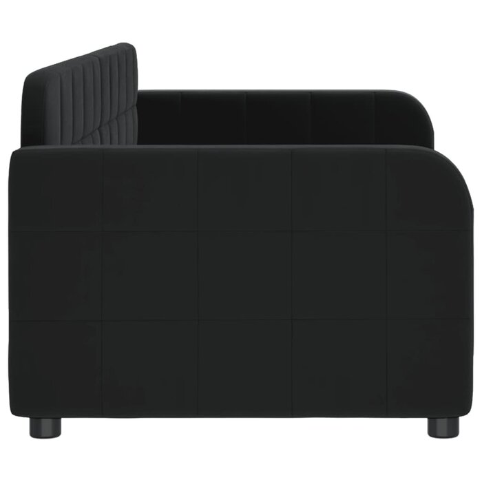 Vidaxl Canapé-lit 80x200 cm velours noir - 35% de remise