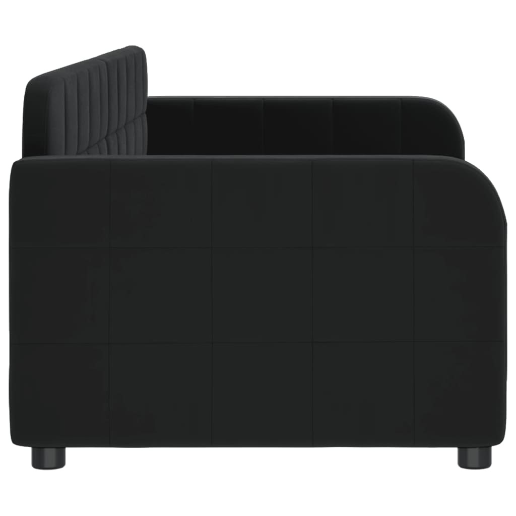 Vidaxl Canapé-lit 80x200 cm velours noir - 35% de remise