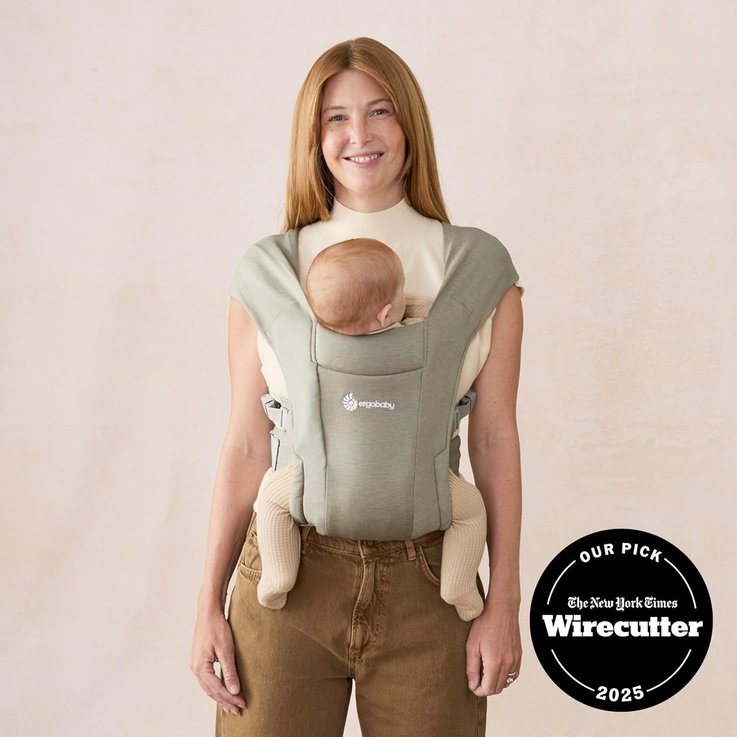 Porte-bébé physiologique Soft Olive 3,2-11,3 kg - 57% de remise