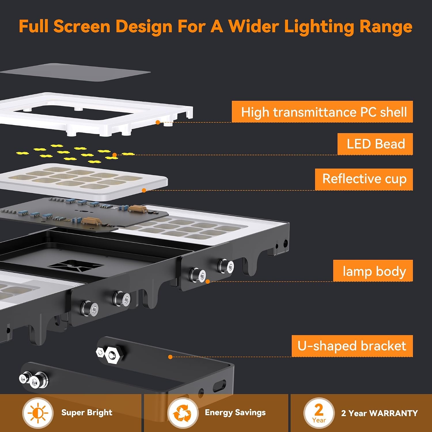 Projecteur LED 150W 15000LM 3 têtes - 60% de remise