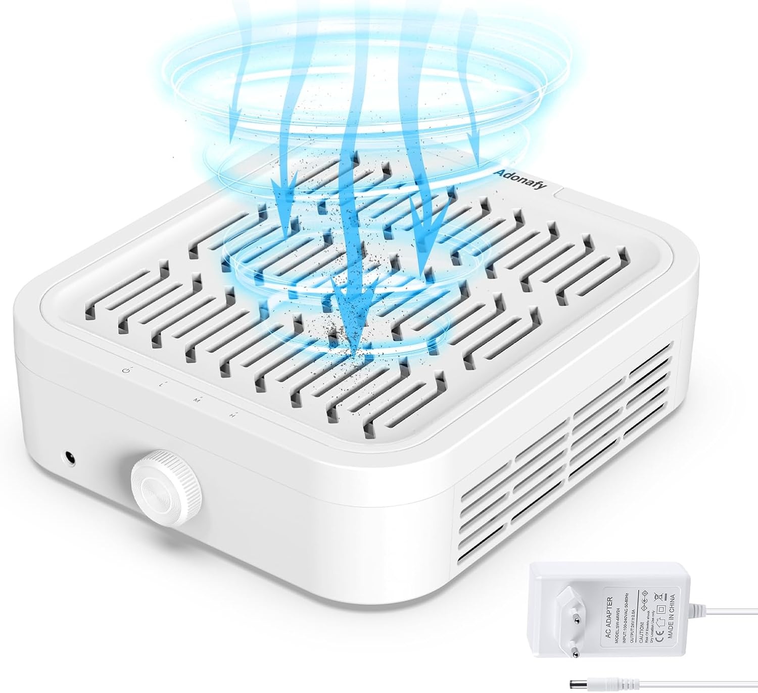 Aspirateur à poussière pour ongles 120W - Blanc - 40% de remise