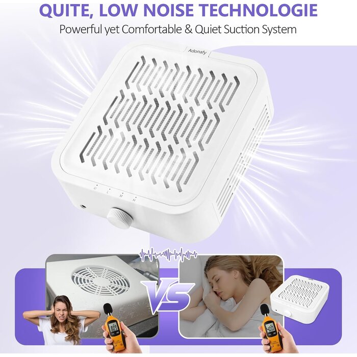 Aspirateur à poussière pour ongles 120W - Blanc - 40% de remise
