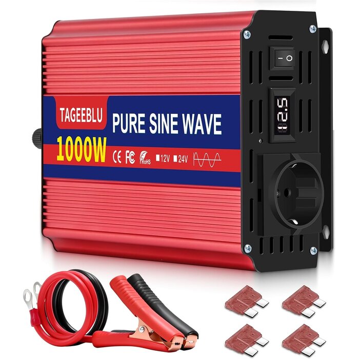 Convertisseur 1000W 12V vers 220V Pur Sinus - 34% de remise
