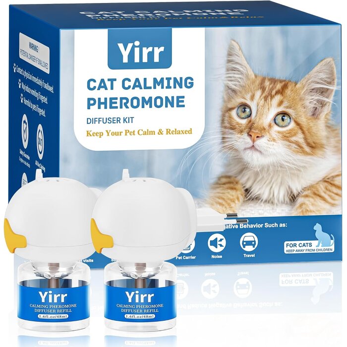 Diffuseur de phéromones pour chats - 2 diffuseurs et 2 recharges - 30% de remise