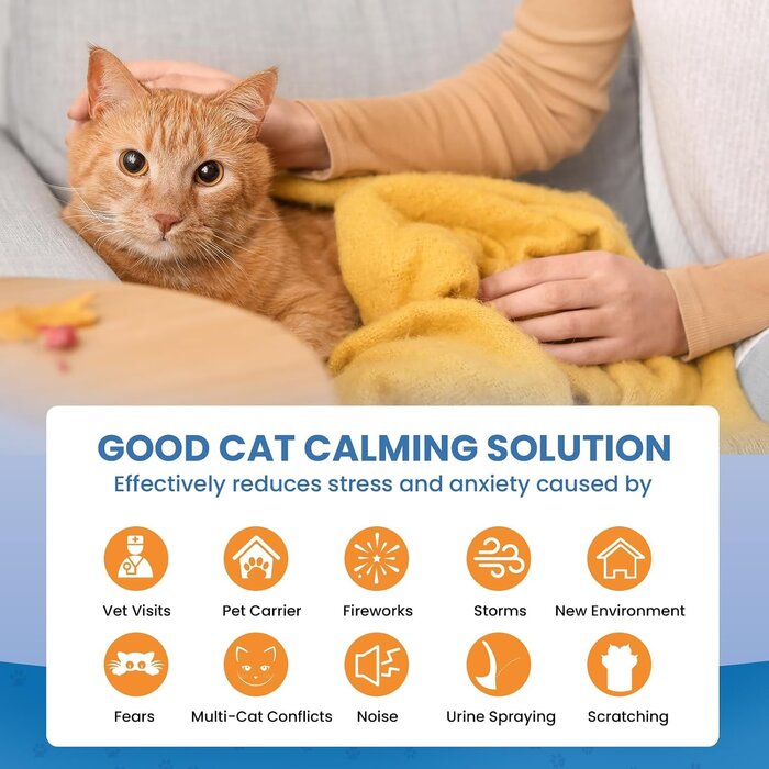 Diffuseur de phéromones pour chats - 2 diffuseurs et 2 recharges - 30% de remise