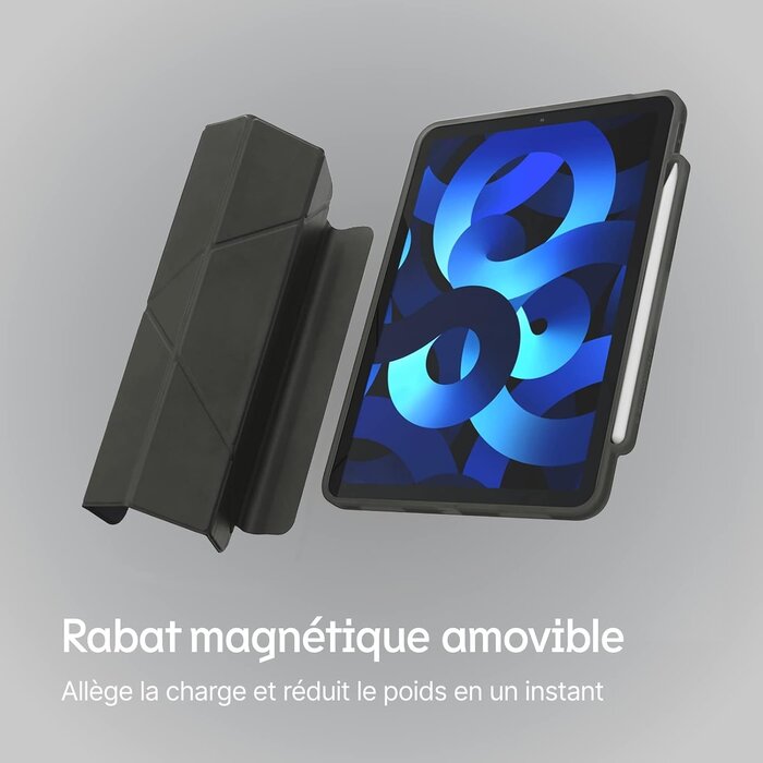 Étui iPad Air 4/5/6 avec support et porte-stylet - Gris - 34% de remise