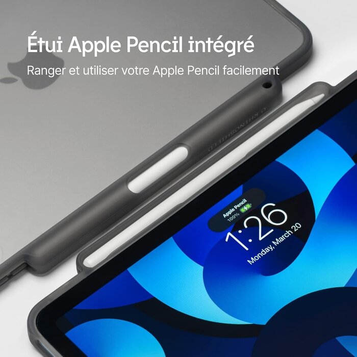 Étui iPad Air 4/5/6 avec support et porte-stylet - Gris - 34% de remise