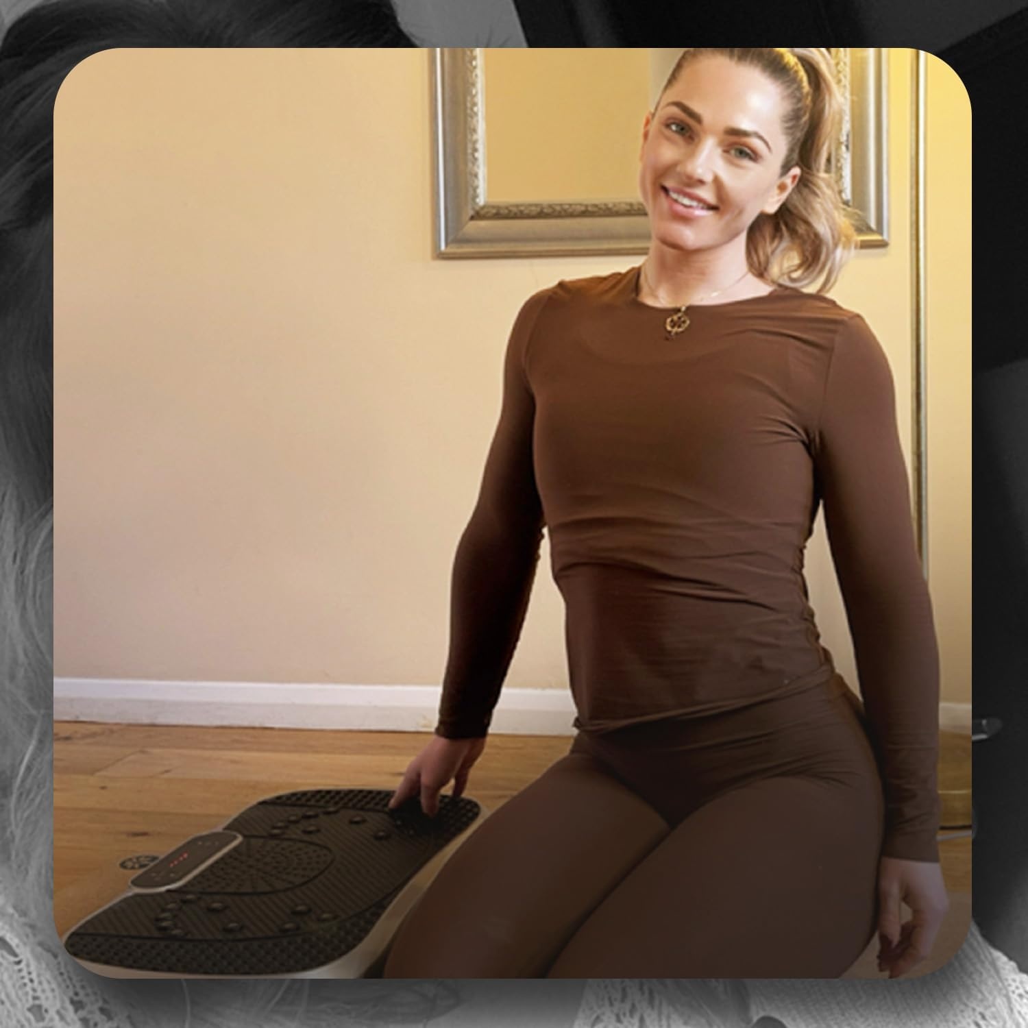 Plateforme vibrante fitness et 5 bandes résistance - 34% de remise