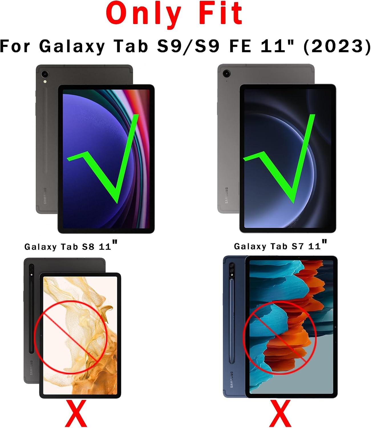 Étui clavier pour Samsung Galaxy Tab S9 FE / S9 - 28% de remise